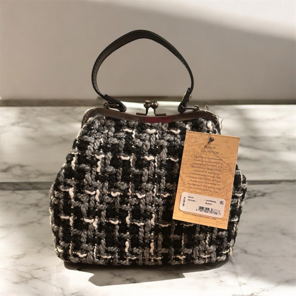 Patricia Nash Tweed Laureana Frame Satchel - Picture 4 of 11